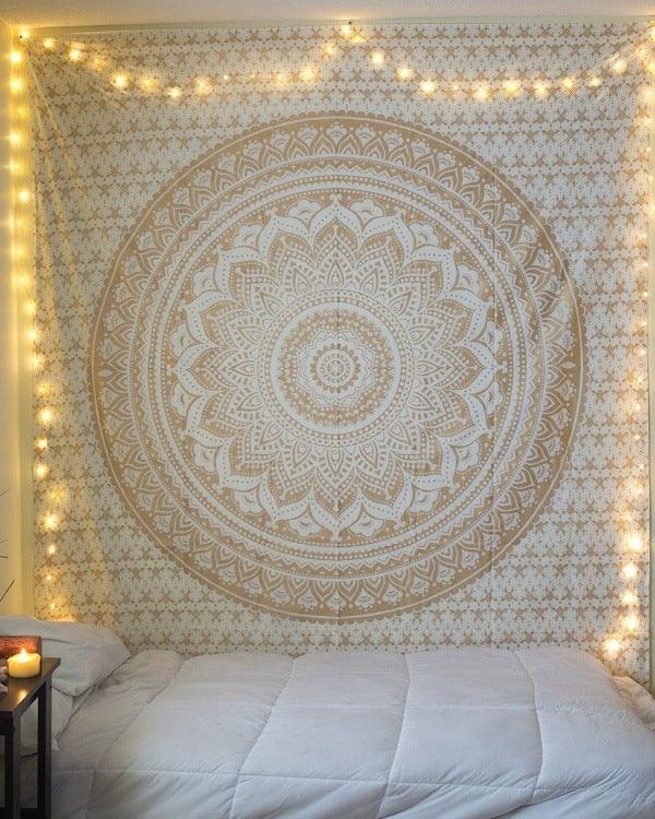 Tapestry Bedroom Hanging Cloth Mandala Flower Digital Printing Amazon Home Mural Curtain - Pacisia