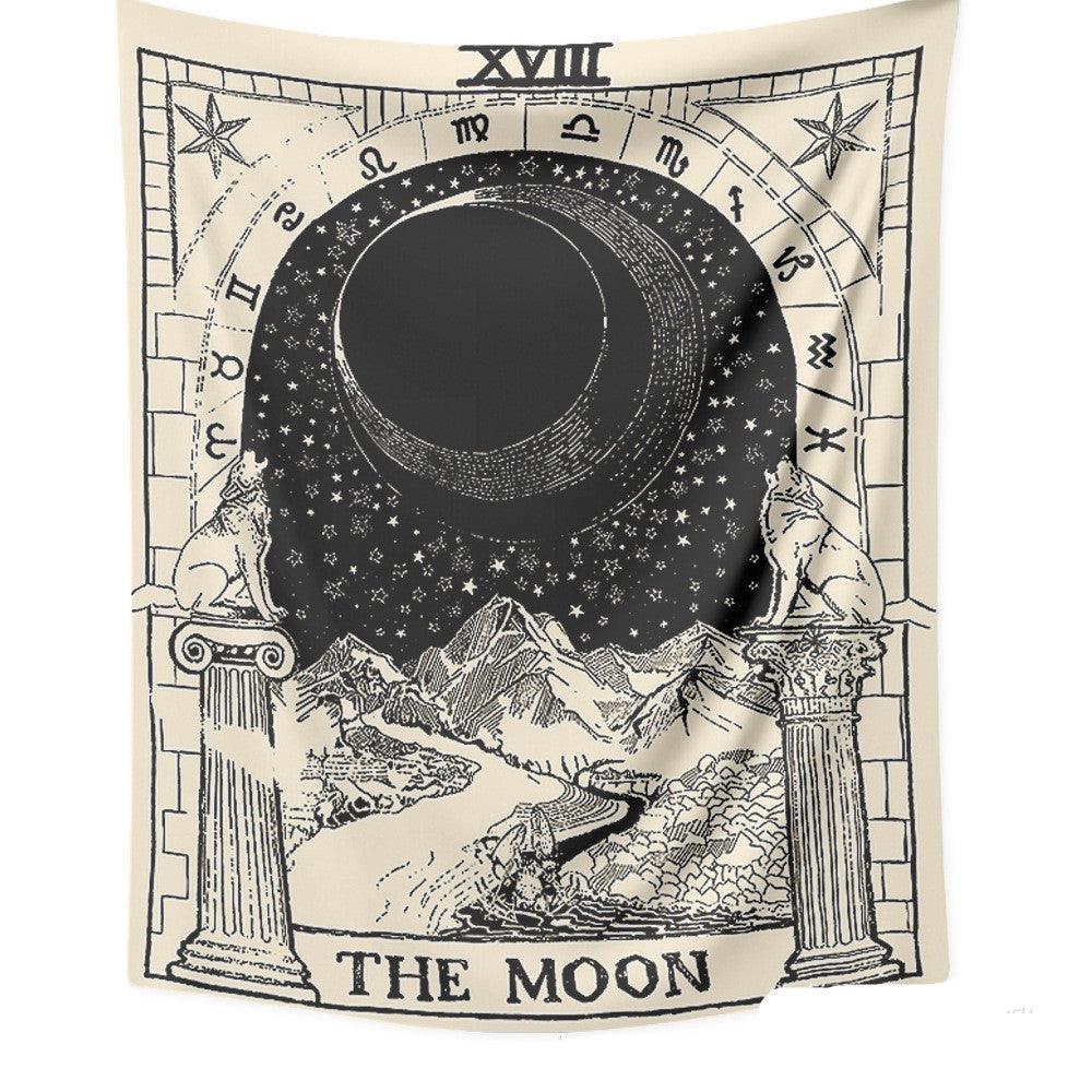 Tarot Card Destiny Astrology Divination Retro Tapestry Wall Tapestry - Pacisia