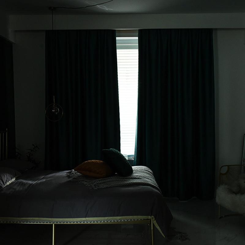 Thickening Double-sided Linen High Shading Jacquard Curtain - Pacisia