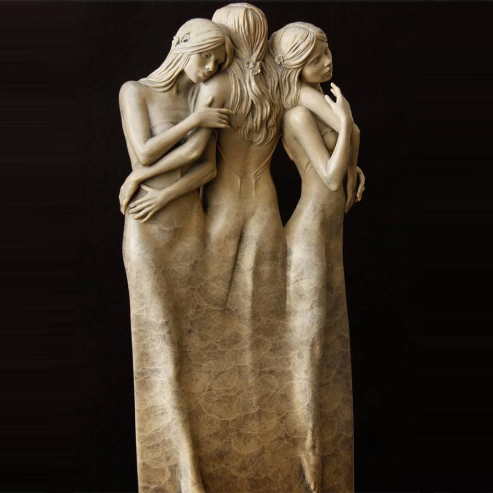 Three Goddess Statue Art Craft Resin Ornament - Pacisia