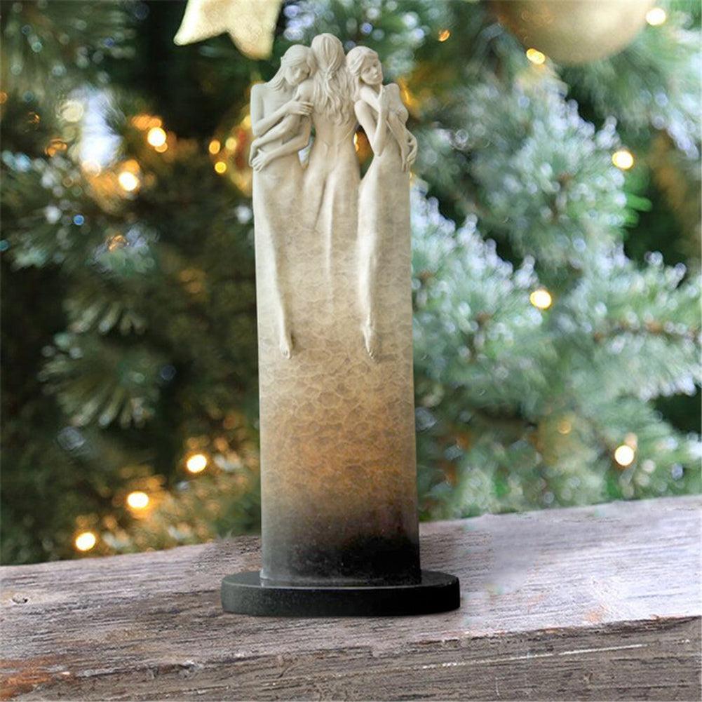 Three Goddess Statue Art Craft Resin Ornament - Pacisia