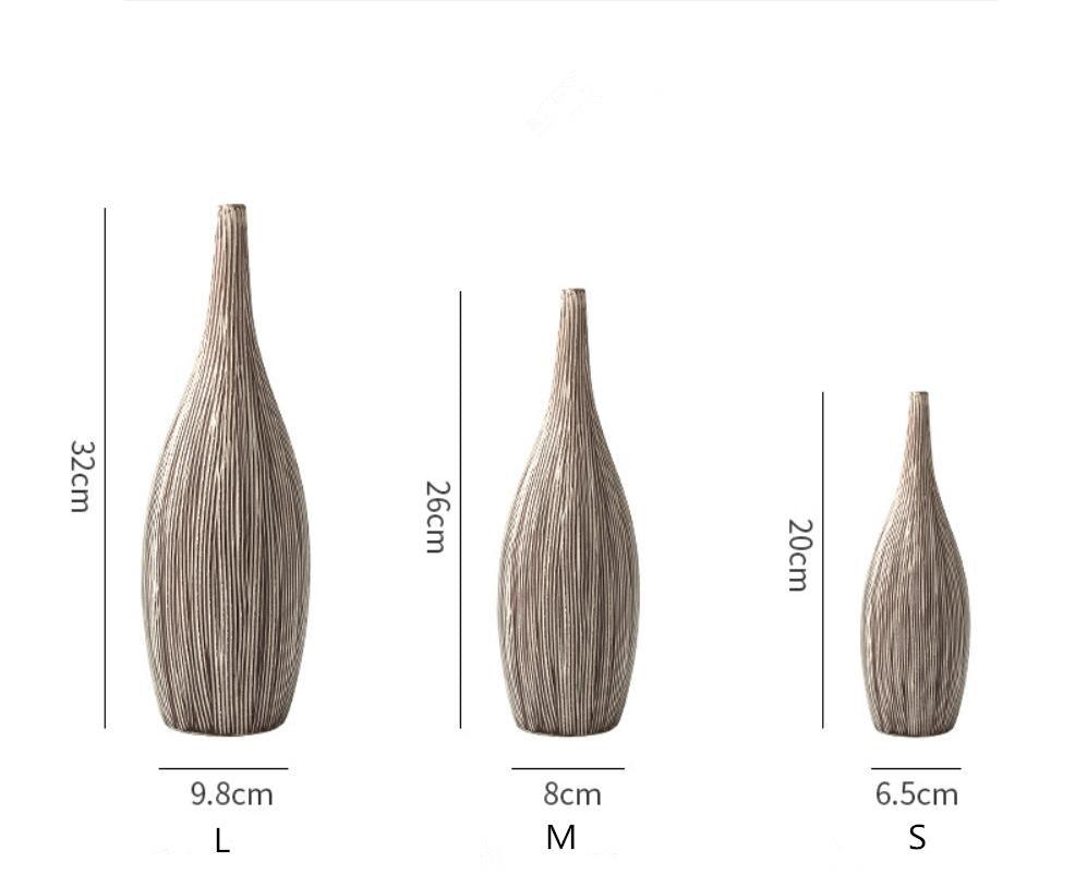 Three-line Thin Mouth Vase Decoration - Pacisia