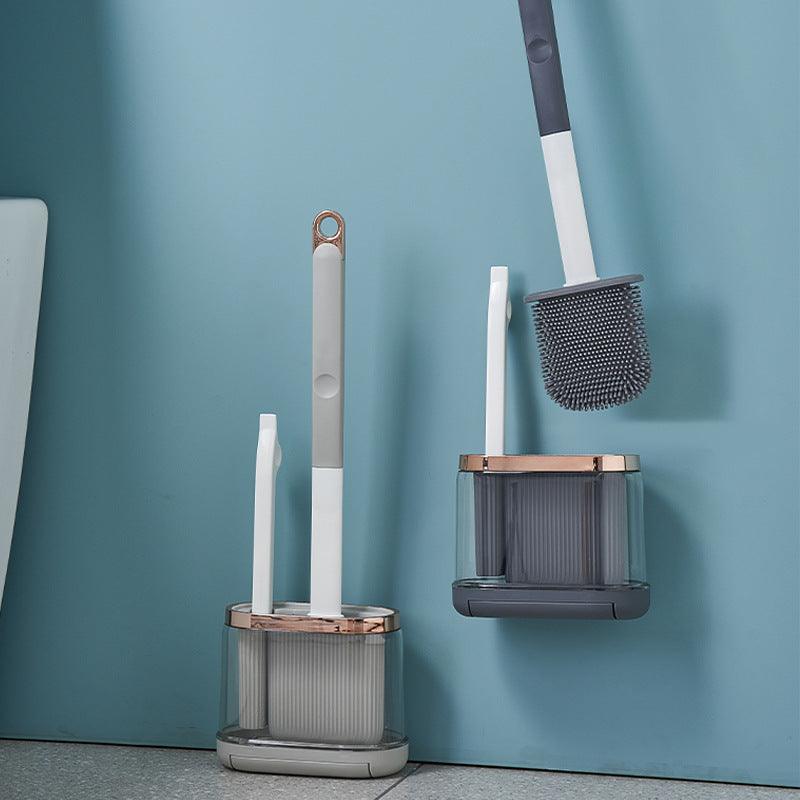 Toilet Brush Household No Dead Angle Mimic Silicone - Pacisia