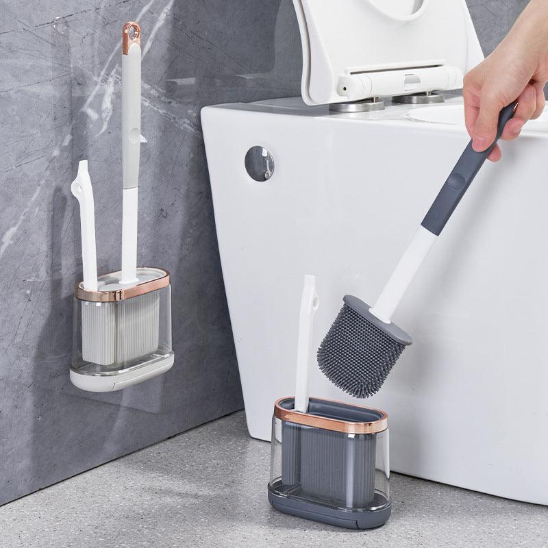 Toilet Brush Household No Dead Angle Mimic Silicone - Pacisia