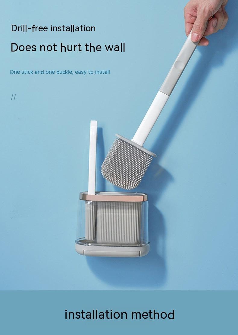 Toilet Brush Household No Dead Angle Mimic Silicone - Pacisia