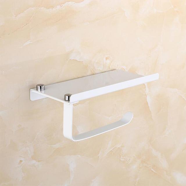 Toilet White Stainless Steel Toilet Paper Holder - Pacisia