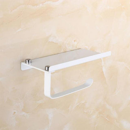 Toilet White Stainless Steel Toilet Paper Holder - Pacisia