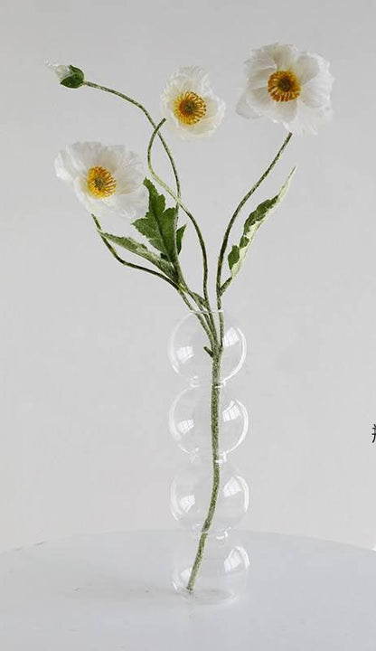 Transparent Glass Gourd Small Vase Flower Arrangement Ddried Flowers Hydroponics - Pacisia