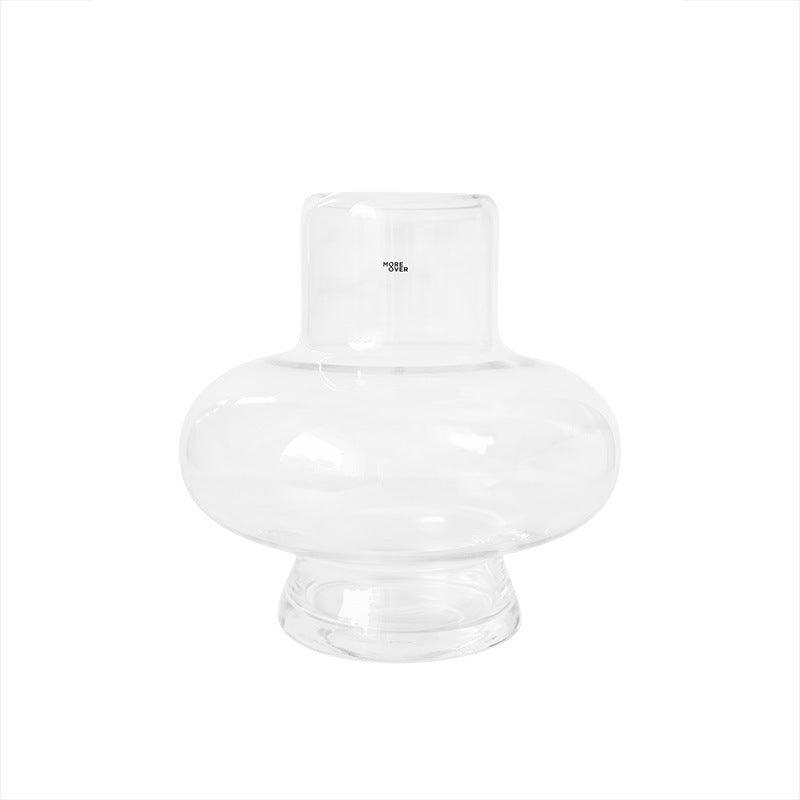 Transparent Glass Vase With Dried Flowers And Hydroponic Decoration - Pacisia