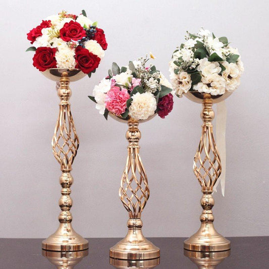 Twist candle holder ornaments wrought iron vase - Pacisia