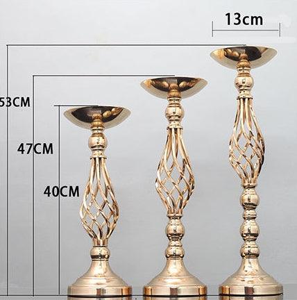 Twist candle holder ornaments wrought iron vase - Pacisia