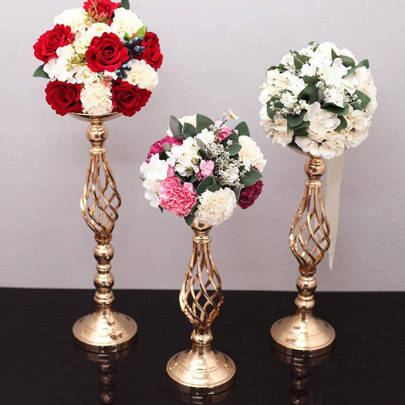 Twist candle holder ornaments wrought iron vase - Pacisia