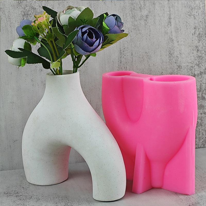 Twisted U-shaped Irregular Vase Silicone Mold - Pacisia