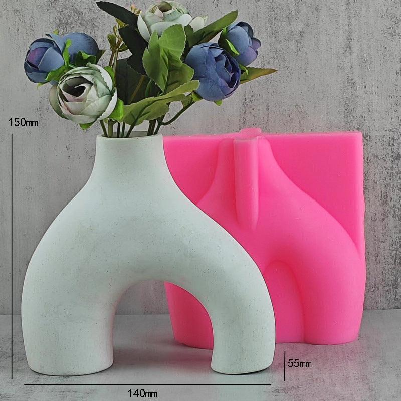 Twisted U-shaped Irregular Vase Silicone Mold - Pacisia