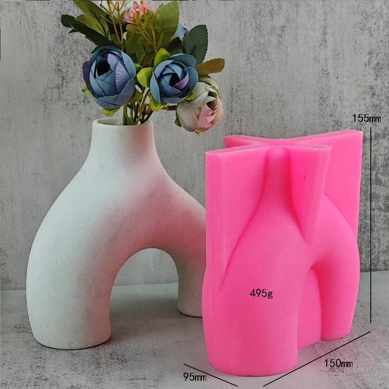 Twisted U-shaped Irregular Vase Silicone Mold - Pacisia