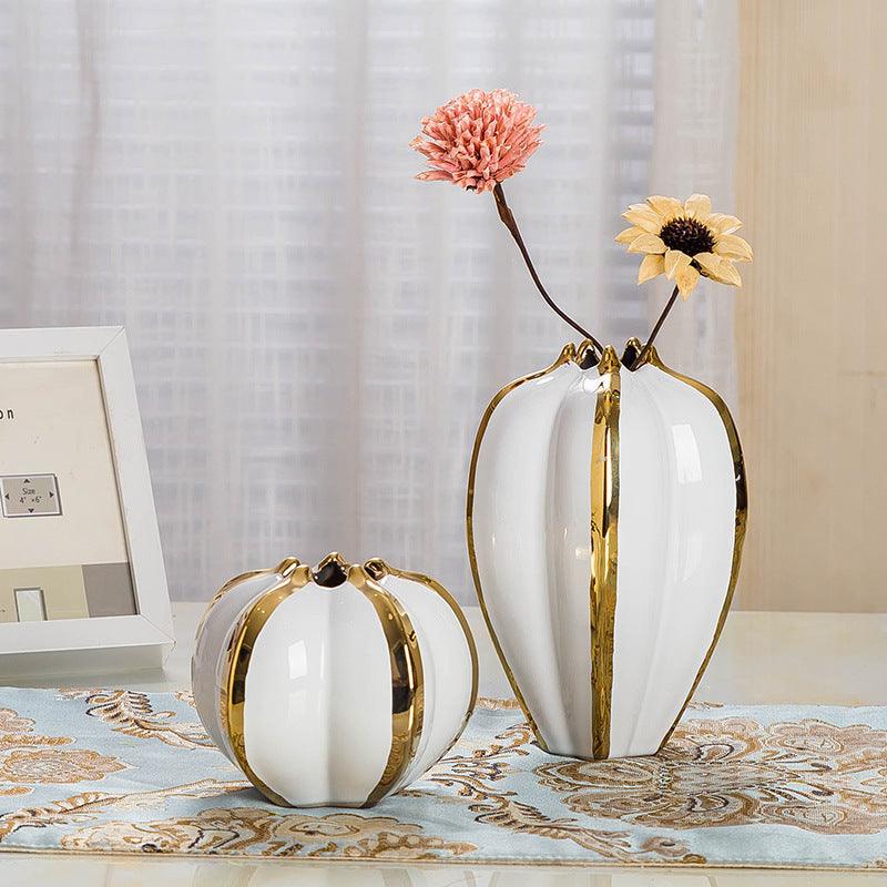 Two Piece Ceramic Vase Set - Pacisia