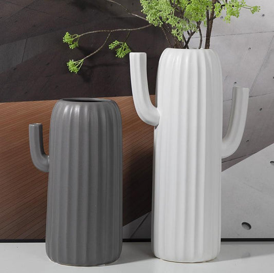 Ultra-thin Eggshell Ceramic Decoration Design White Vase - Pacisia