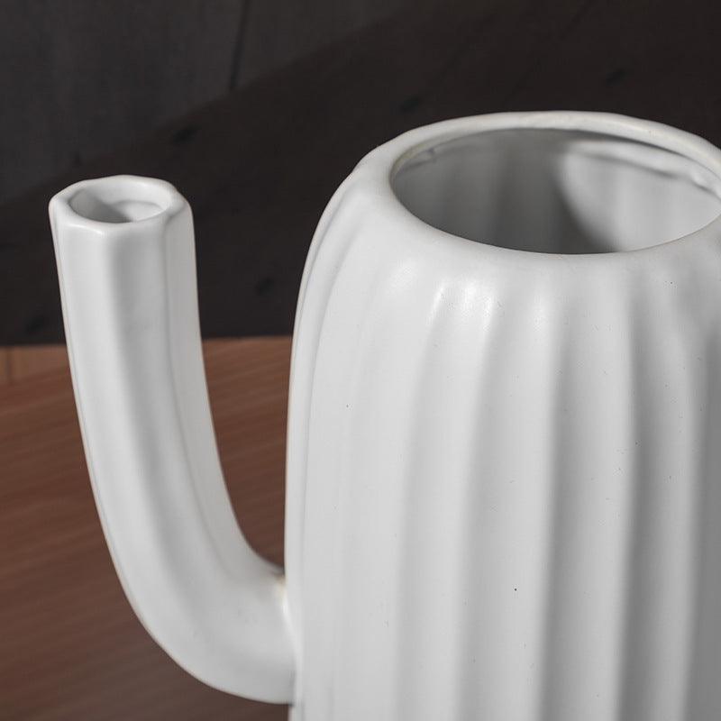 Ultra-thin Eggshell Ceramic Decoration Design White Vase - Pacisia