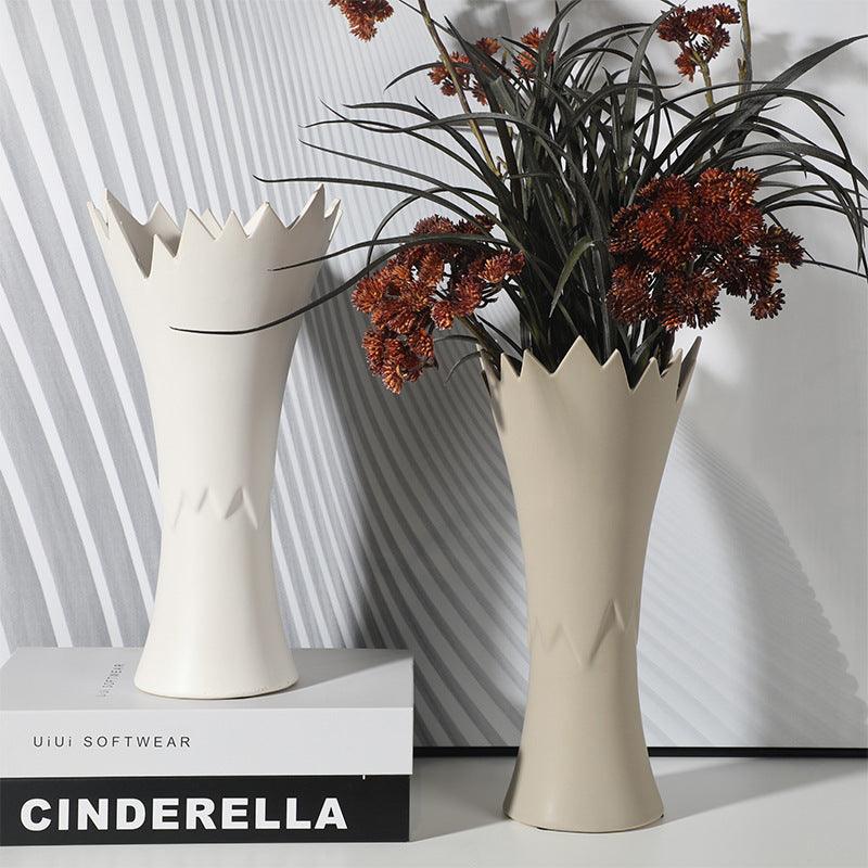 Ultra-thin Eggshell Ceramic Decoration Design White Vase - Pacisia