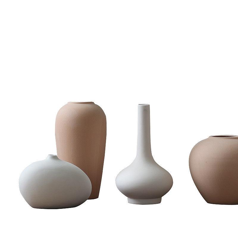 Unburnt Ceramic Small Vase Homestay Art Decoration Dried Flower Decoration - Pacisia