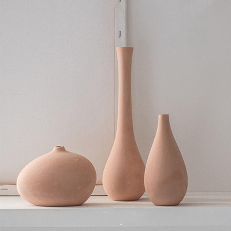 Unburnt Ceramic Small Vase Homestay Art Decoration Dried Flower Decoration - Pacisia