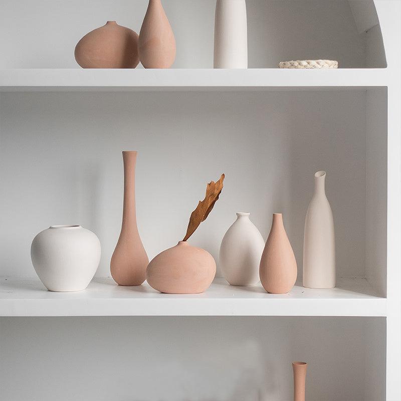 Unburnt Ceramic Small Vase Homestay Art Decoration Dried Flower Decoration - Pacisia