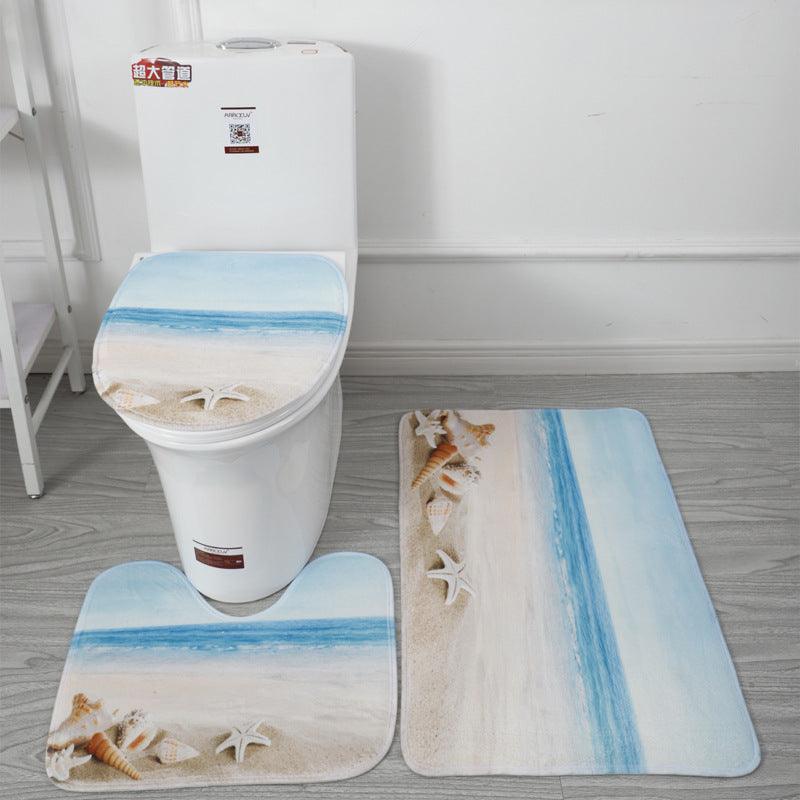 Underwater World 3d Printed Toilet Floor Mat Carpet - Pacisia