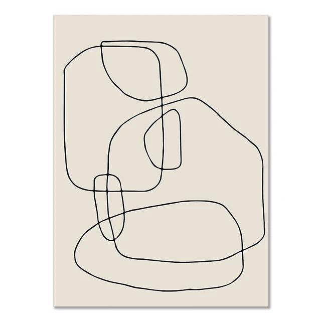 Abstract Bohemian Wall Art Poster Boho Canvas Paintings on The Wall Picture for Living Room Interior Painting Room Decoration - Pacisia