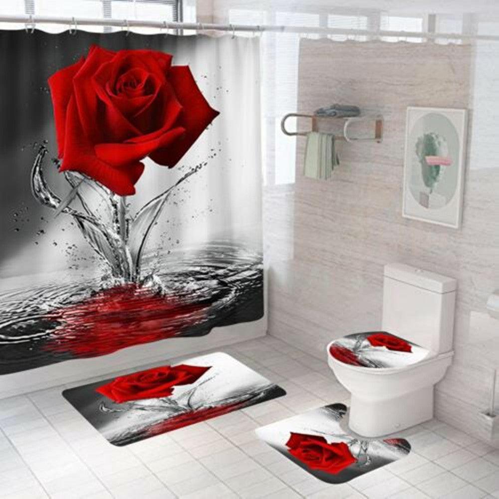 Valentine's Day Rose Series Shower Curtain Pattern - Pacisia