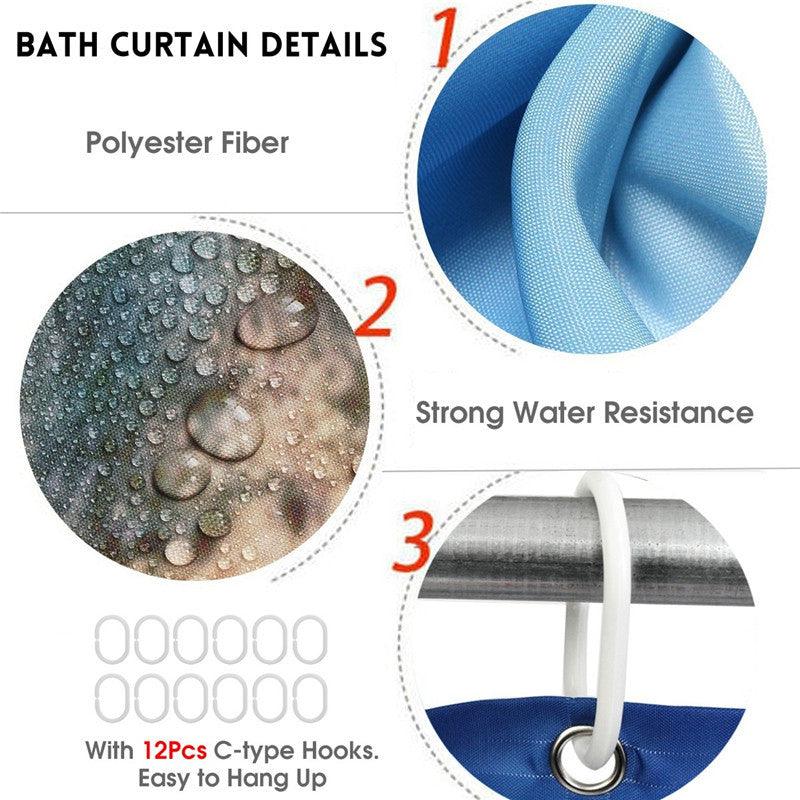 Valentine's Day Rose Series Shower Curtain Pattern - Pacisia