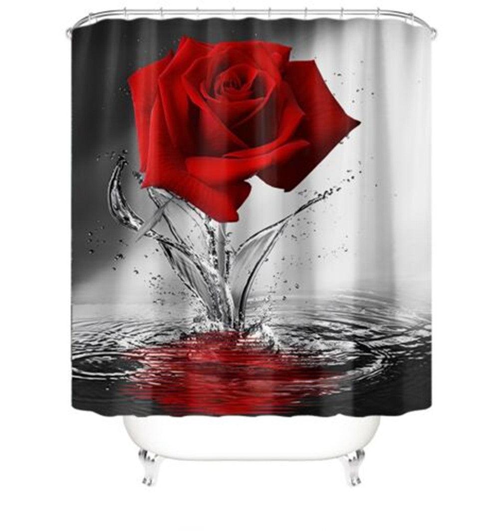 Valentine's Day Rose Series Shower Curtain Pattern - Pacisia