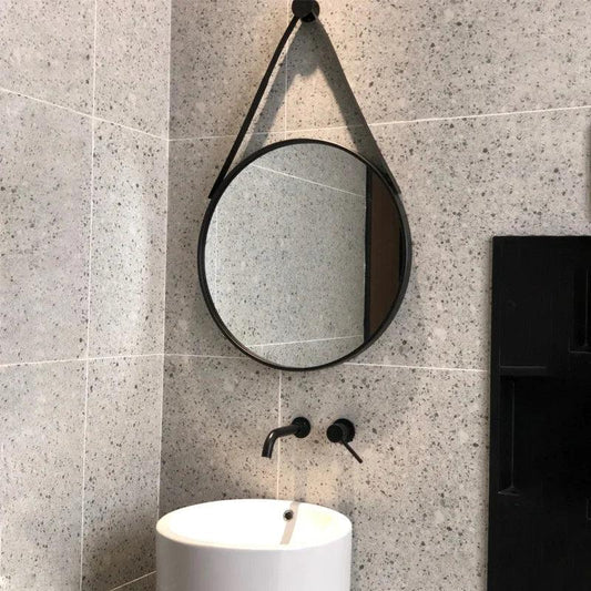 Vanity Round Mirrors Unbreakable Salon Makeup Nordic Mirrors Haircut Glass Specchio Da Parete Home Decoration Accessories - Pacisia