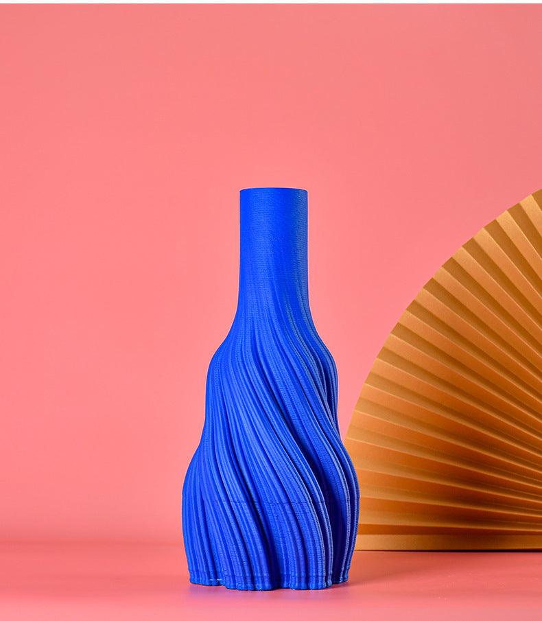 Vase Decoration Creative Living Room 3D Printing Ceramic Flower Arrangement - Pacisia