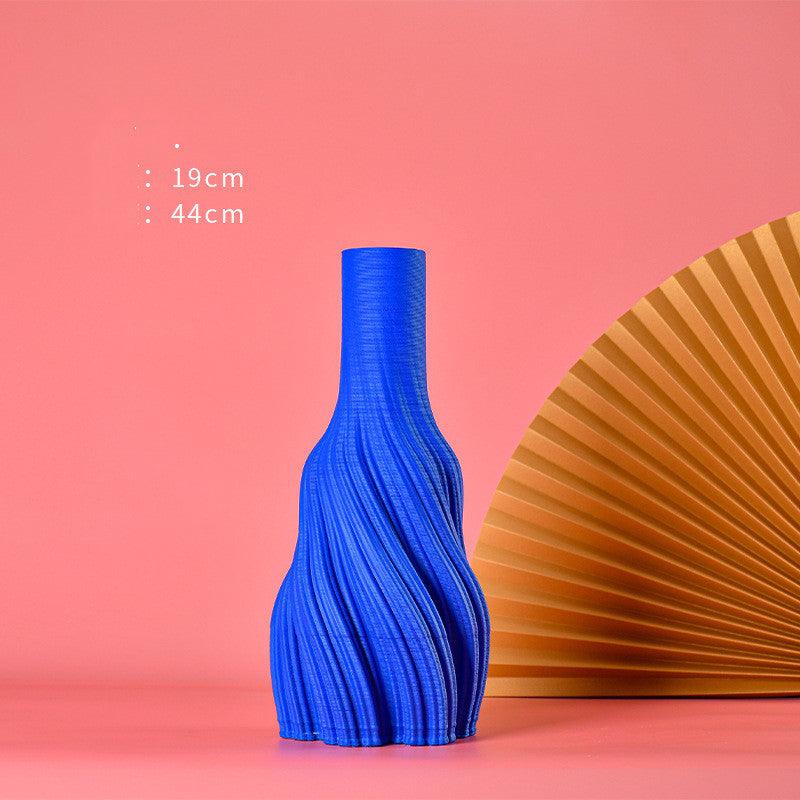 Vase Decoration Creative Living Room 3D Printing Ceramic Flower Arrangement - Pacisia