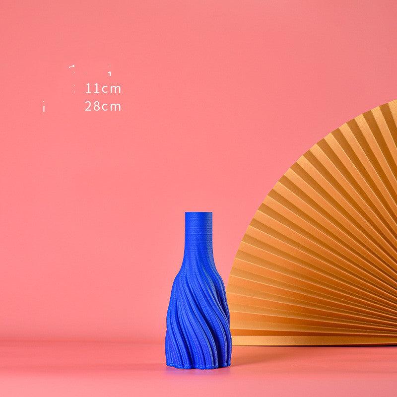 Vase Decoration Creative Living Room 3D Printing Ceramic Flower Arrangement - Pacisia