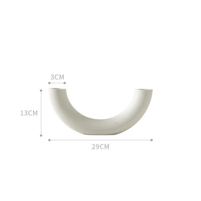 Vase Decoration Flower Arrangement Household Dried Flower Ceramic Flowerware - Pacisia