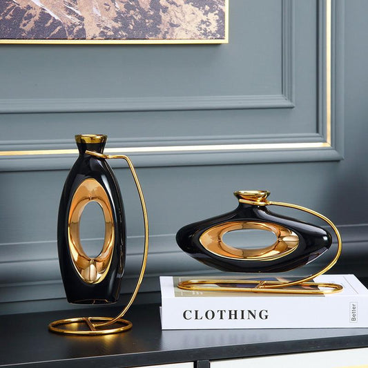 Vase Flower Stand Living Room Wine Cabinet Modern Nordic Decoration Creative High-End - Pacisia