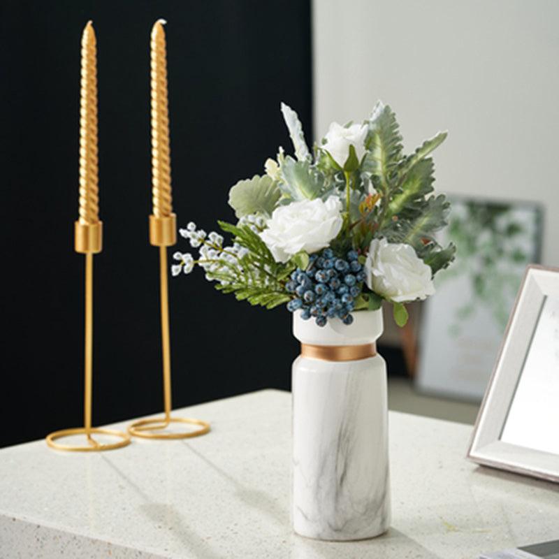 Vase Modern Minimalist Living Room Home Ceramic Flower Arrangement Ornaments - Pacisia
