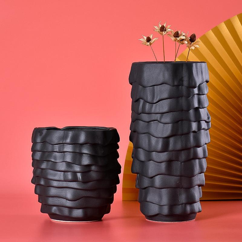 Vase Modern Minimalist Style TV Cabinet Flower Arrangement Ornaments - Pacisia