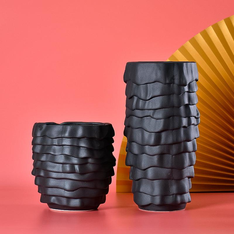 Vase Modern Minimalist Style TV Cabinet Flower Arrangement Ornaments - Pacisia