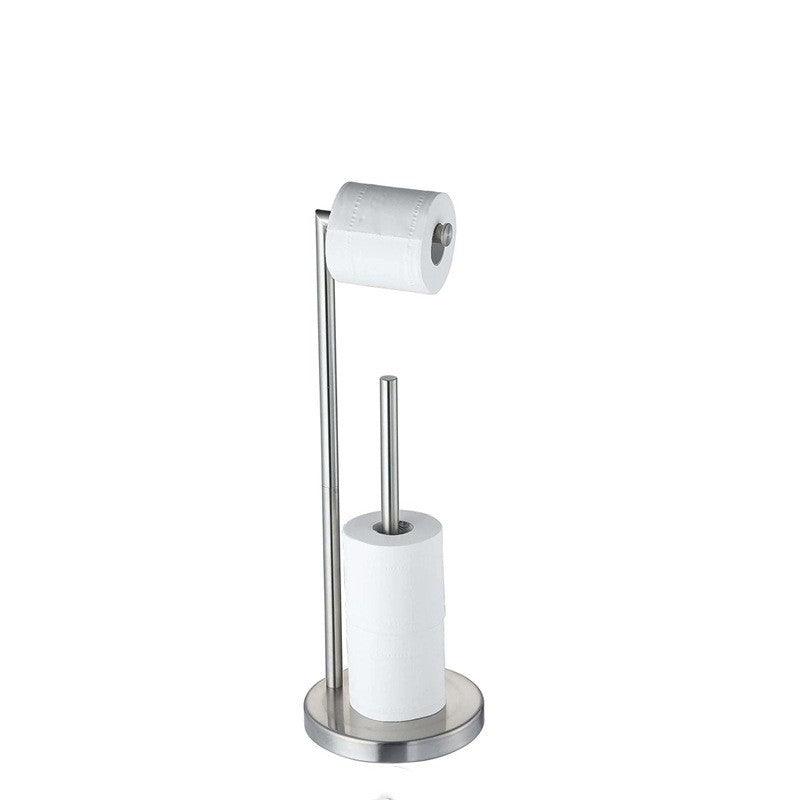 Vertical Roll Holder With Paper Towel Storage Organizer Stainless Steel - Pacisia