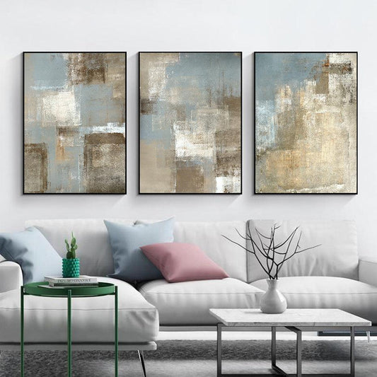 Vintage Abstract Art Canvas Painting Picture Poster Interior Home Decoration - Pacisia