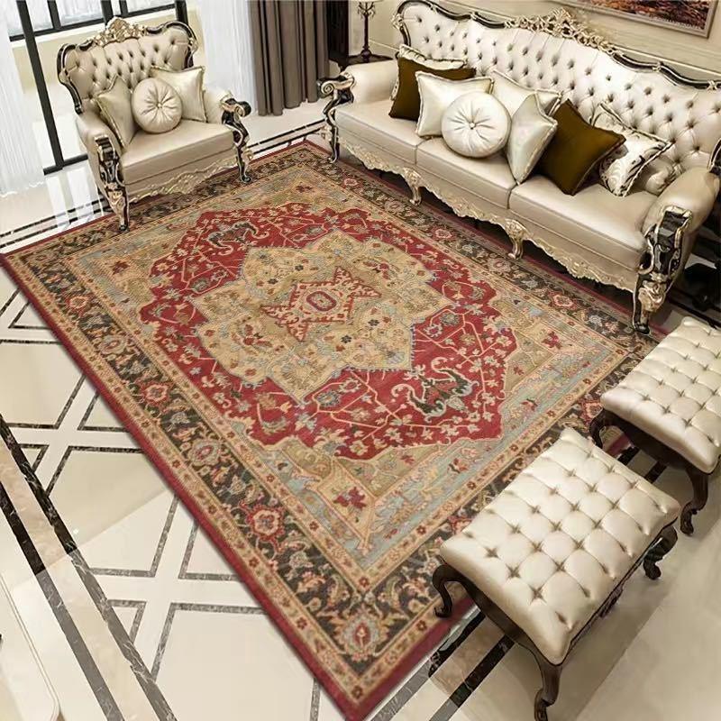 Vintage Bohemian Carpet for Living Room Rectangle Area Rugs Persian Style Rectangle Area Rugs Soft Non-Slip Bedroom Study Mats - Pacisia