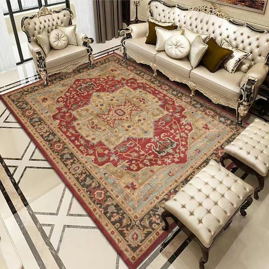 Vintage Bohemian Carpet for Living Room Rectangle Area Rugs Persian Style Rectangle Area Rugs Soft Non-Slip Bedroom Study Mats - Pacisia