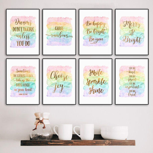 Vintage Inspirational Quote Canvas Art - Wall Painting - Pacisia