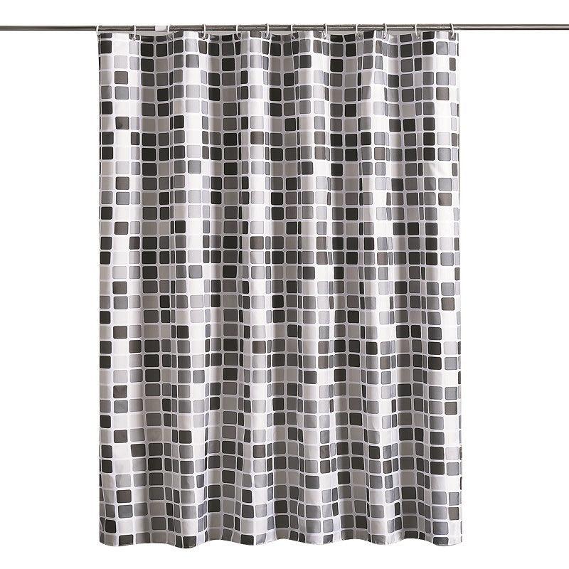 Waterproof Bathroom Polyester Fabric Mosaic Shower Curtain - Pacisia