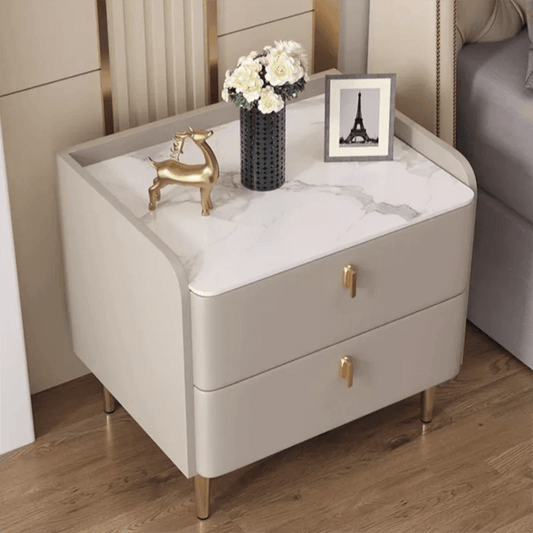 White Bedroom Night Table Nordic Minimalist Trendy Luxury Nightstands Plastic Drawer Articulos Para El Hogar Hotel Furniture - Pacisia