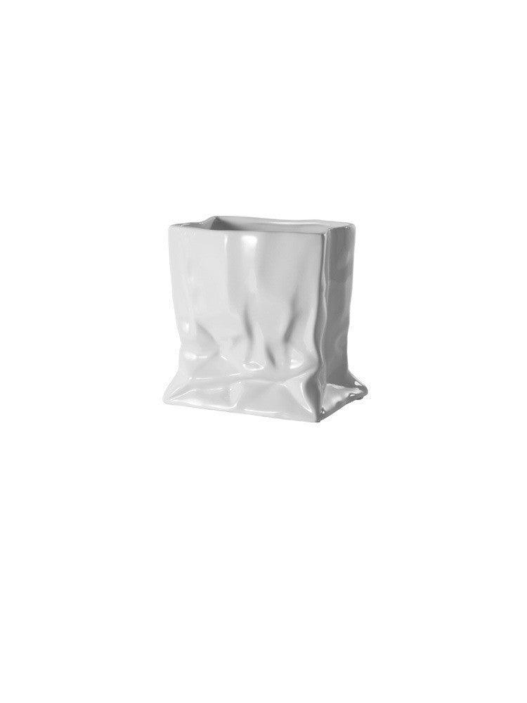 White Ceramic Vase Art Ornaments Living Room Flower Arrangement Decoration - Pacisia