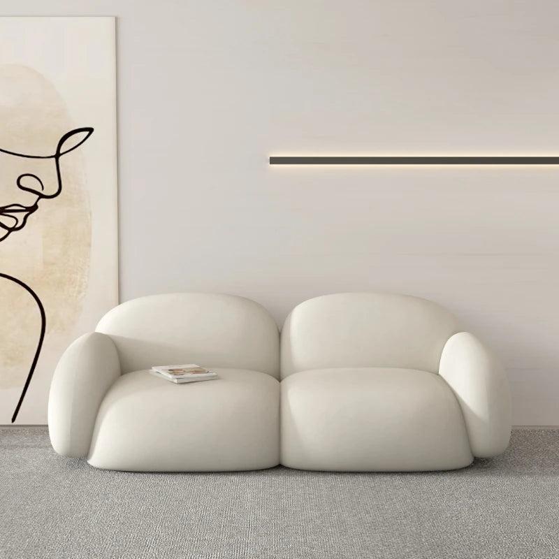 White Nordic Lazy Sofa Chair Unique Relax Cute Designer Loveseat Sofa Chair Living Room Divani Da Soggiorno Apartment Furniture - Pacisia