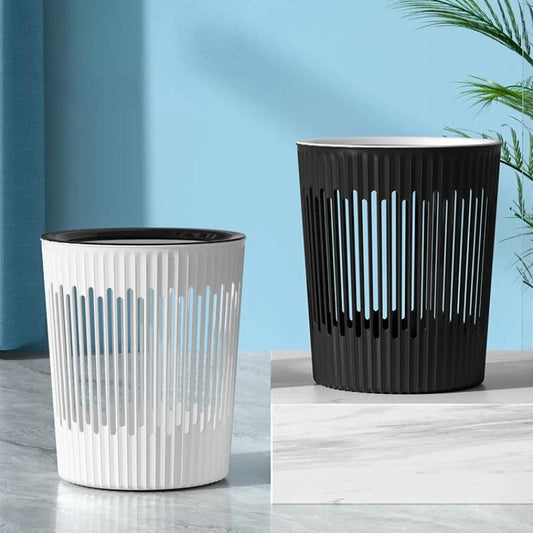 White Nordic Waste Bin Living Room Simple Plastic Trash Can Kitchen Cleaning Tools Garbage Bin Bathroom lixeira Home Products - Pacisia